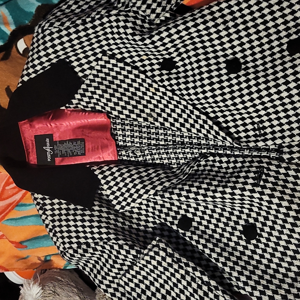 Black and white blazer jackets